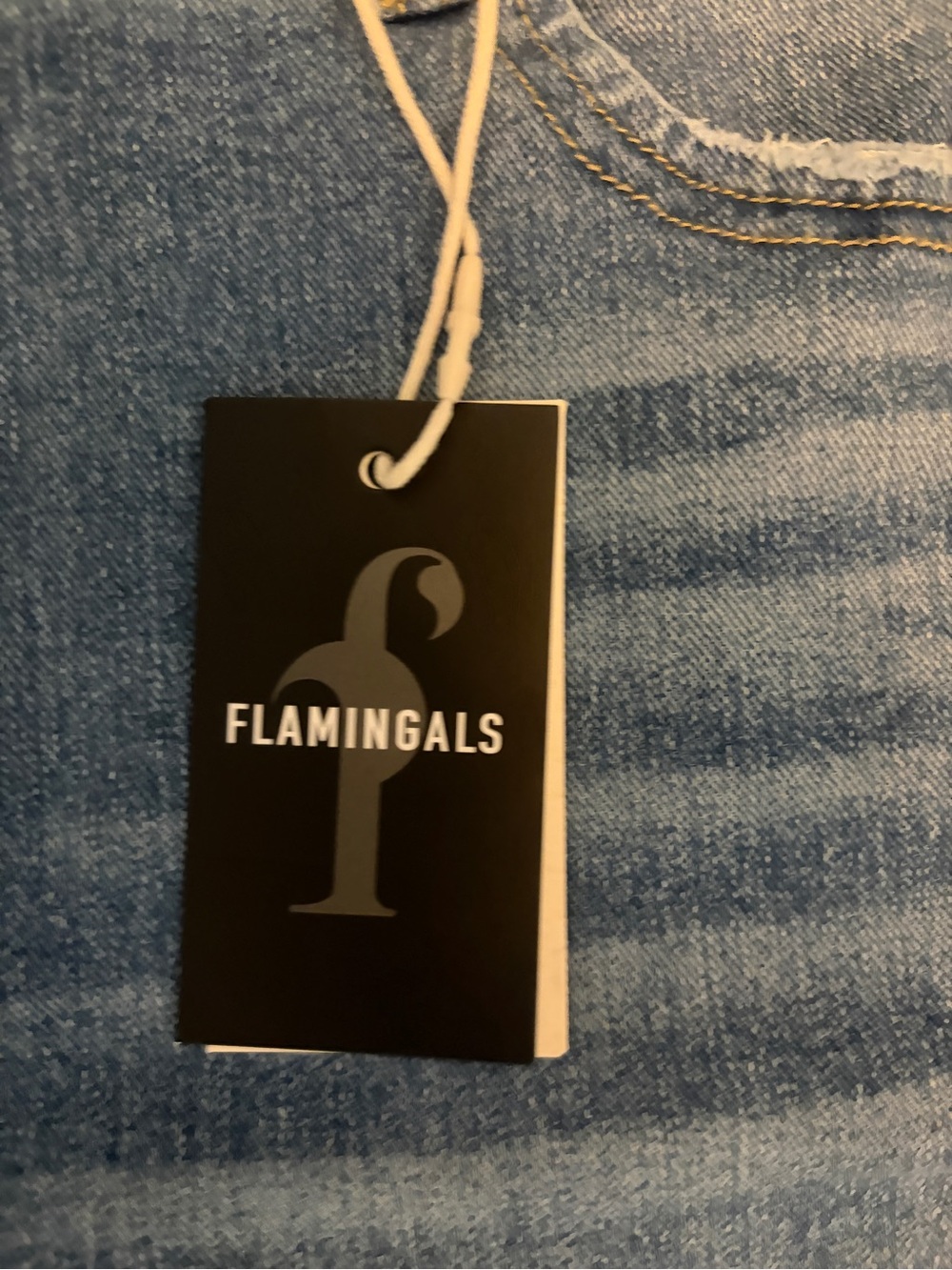 Flamingoals Blue Embroidered Cropped Jeans - Floral Ankle Denim